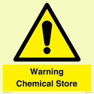 Warning Chemical Store